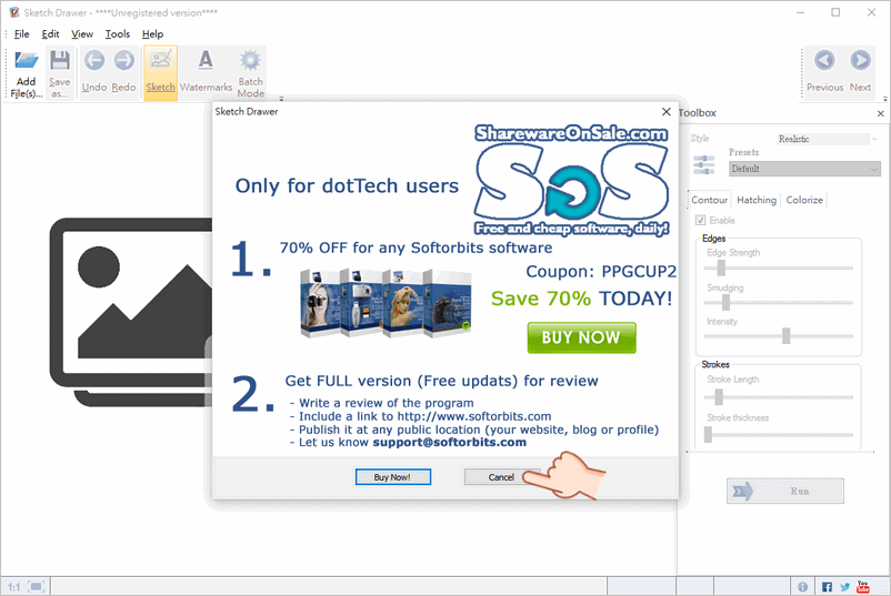 SoftOrbits Sketch Drawer Pro 素描軟體限時免費