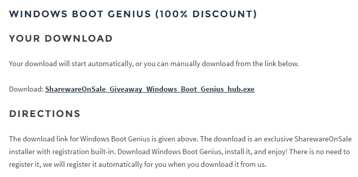 Windows Boot Genius 系統救援光碟