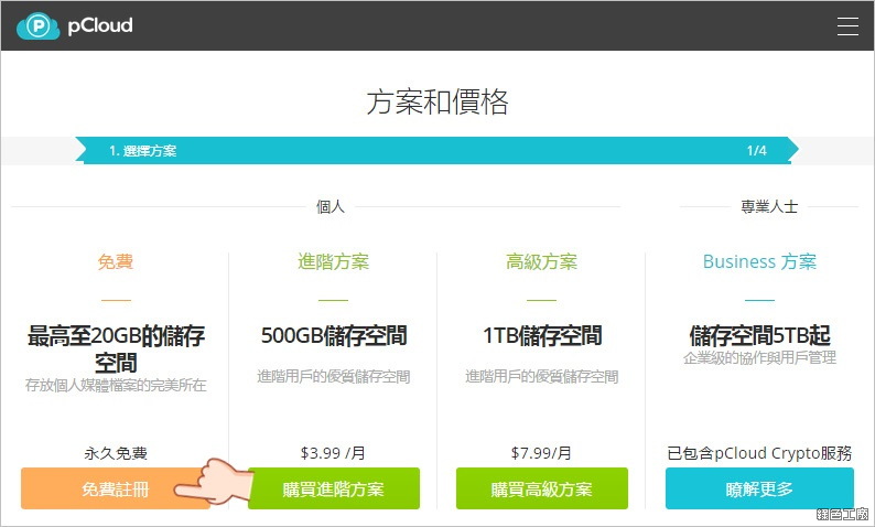 pCloud + OneDrive 50GB雲端空間