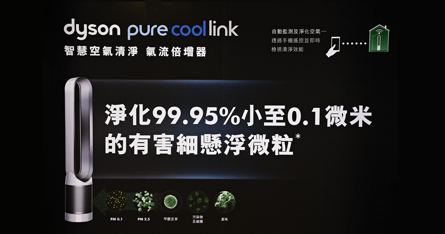 Dyson Pure Cool Link 智慧生活新體驗，居家空氣品質完全掌控 TP02
