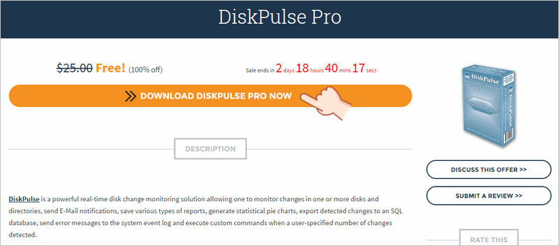 DiskPulse Pro 限時免費,License