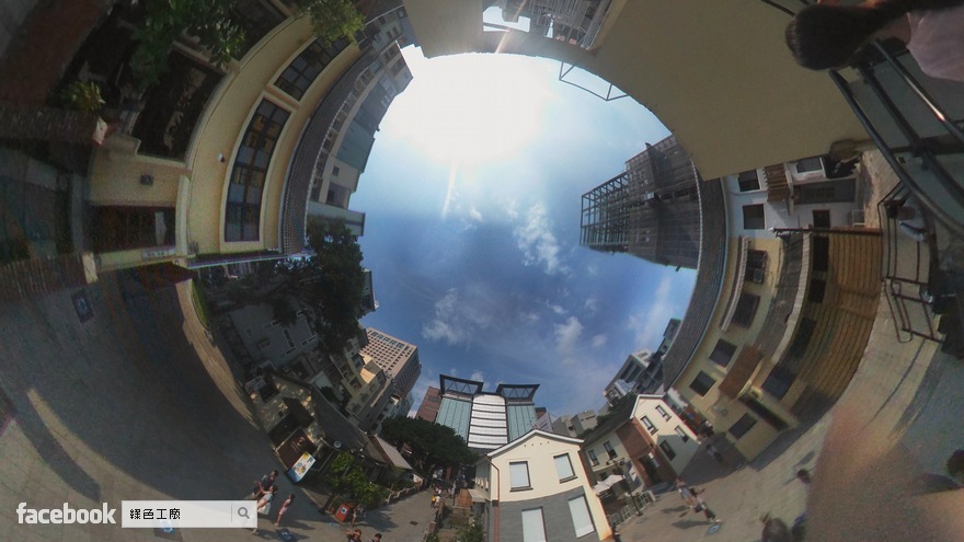 LG 360 環景攝影機,THETA 比較,開啟小地球模式
