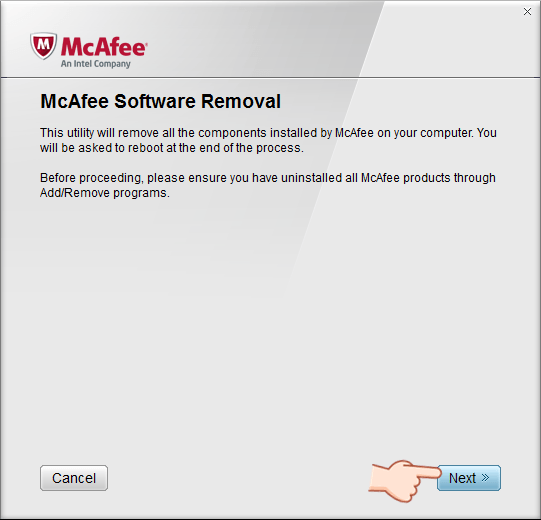 McAfee Software Removal 徹底移除工具
