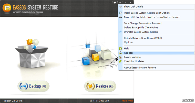 Eassos System Restore 系統影像備份與還原