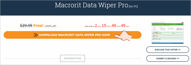Macrorit Data Wiper Pro 硬碟徹底刪除