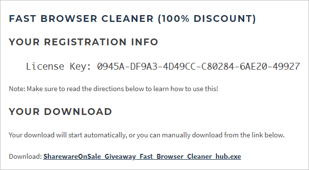 Fast Browser Cleaner 瀏覽器清理工具
