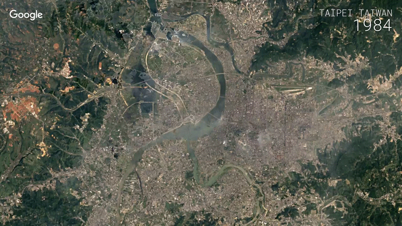 Google Earth Engine 從太空看地球縮時攝影
