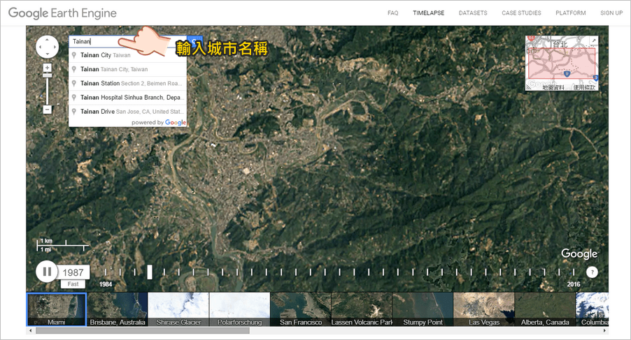 google timelapse earth