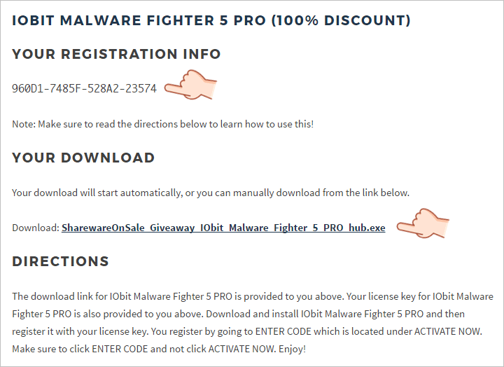 IObit Malware Fighter 5 PRO 限時免費 License