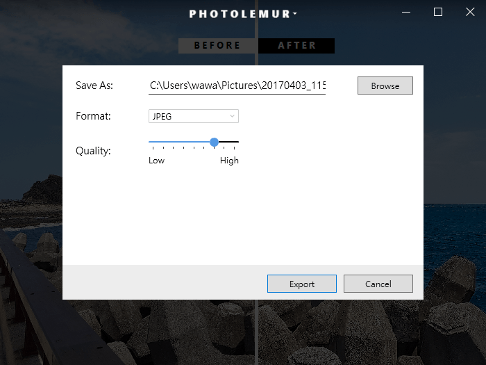 Photolemur Windows 圖片自動修圖工具