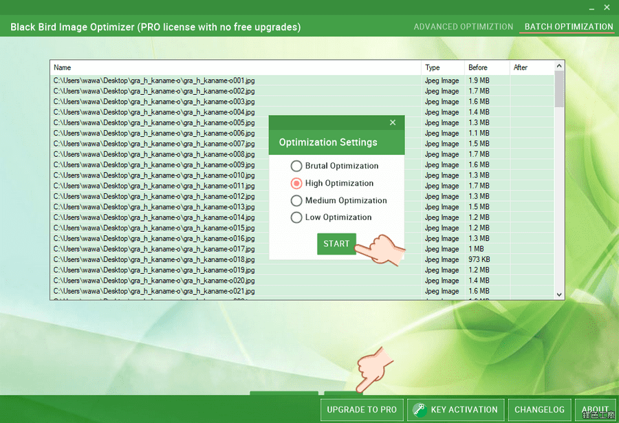 影像圖片無損壓縮 Black Bird Image Optimizer PRO
