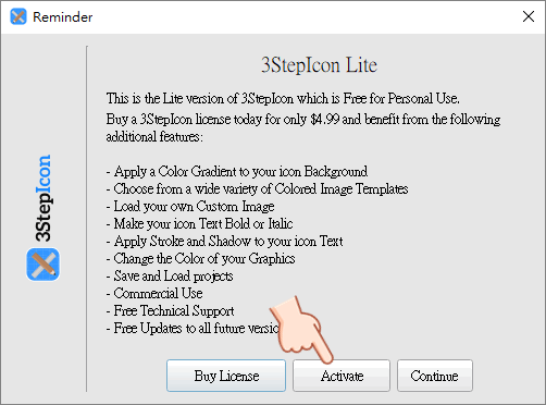 3StepIcon 圖示icon製造機產生器,限時免費