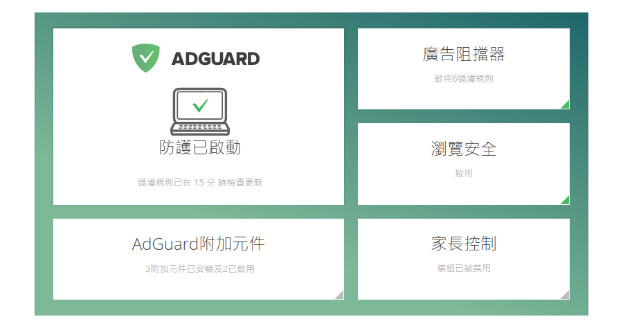 Adguard 阻擋廣告、阻擋惡意軟體