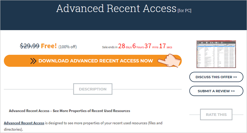 Advanced Recent Access License