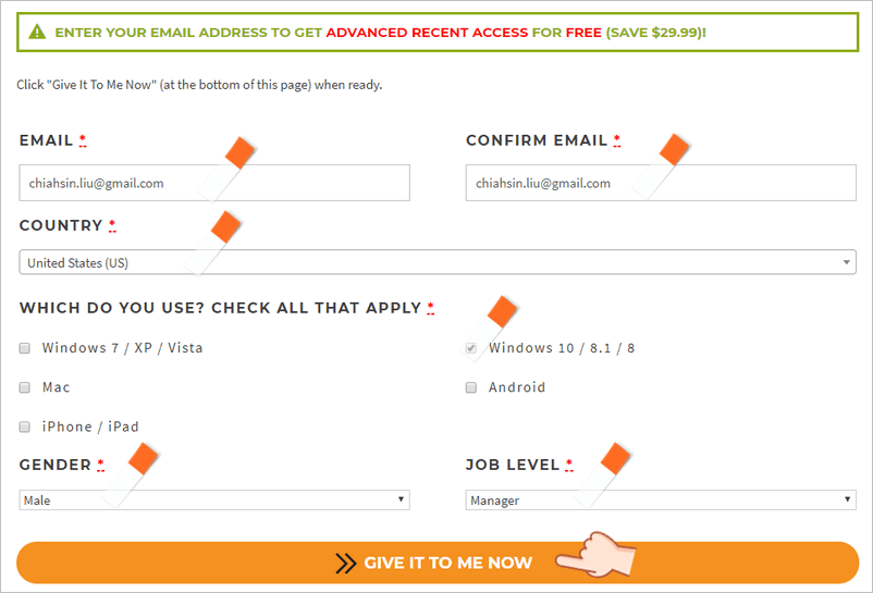 Advanced Recent Access License