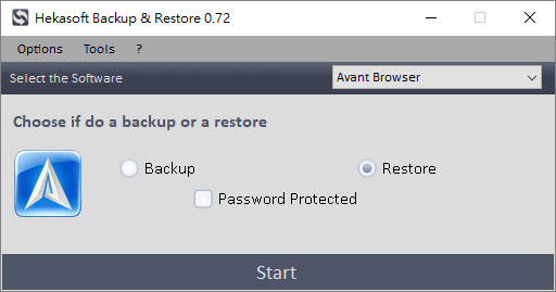 Hekasoft Backup Restore 瀏覽器備份還原移轉