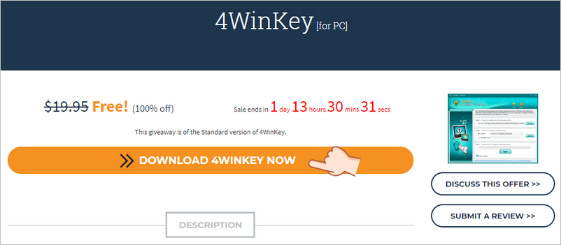 4WinKey Standard Full 重置 Windows 密碼
