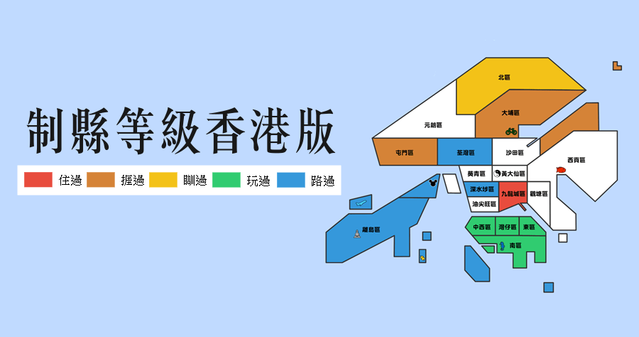 制縣等級香港版，這個我零分.....