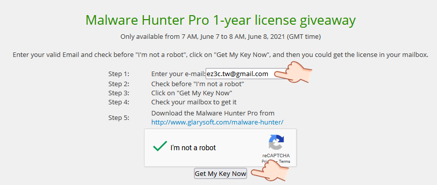 Glary Malware Hunter Pro 序號 License Key