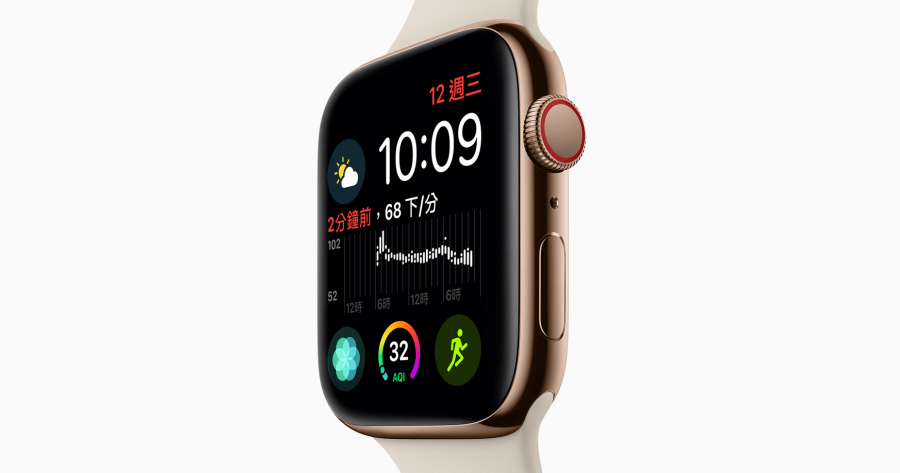 Apple Watch Series 4 加入全新 ECG 心電圖量測功能，螢幕更大性能升級