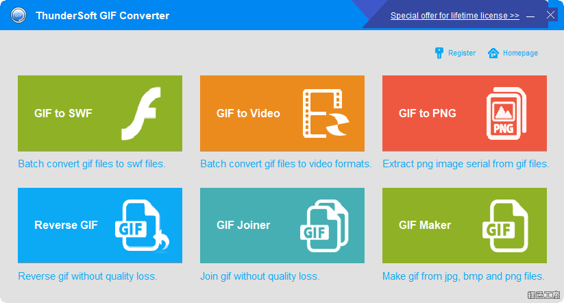 ThunderSoft GIF Converter 轉檔工具