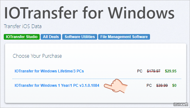 IOTransfer 3 Pro 限時免費