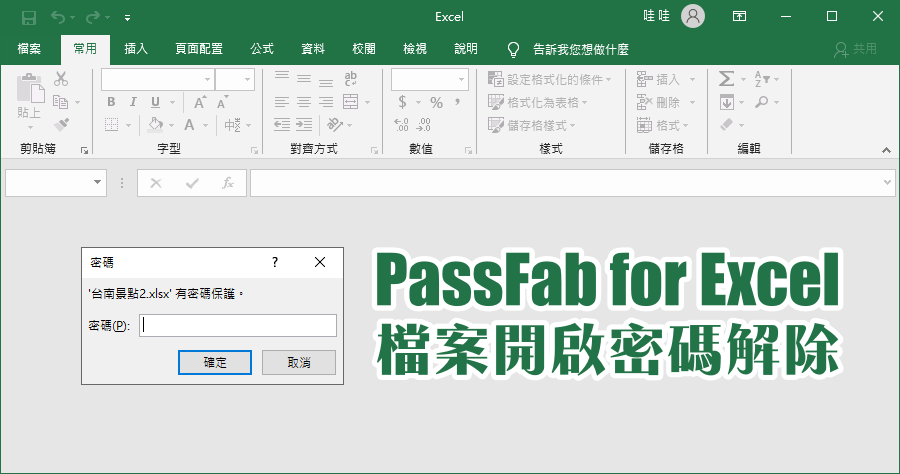 限時免費 PassFab for Excel 檔案開啟密碼如何解除？