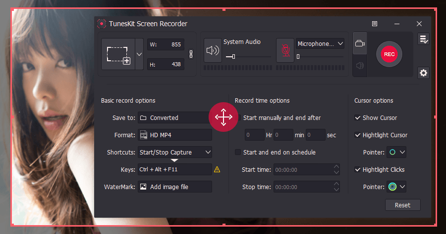 限時免費 TunesKit Screen Recorder 1.1.0.28 電腦螢幕錄影錄音工具，內建浮水印功能