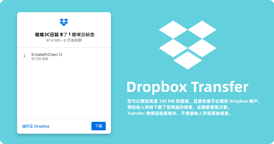 dropbox提交檔案