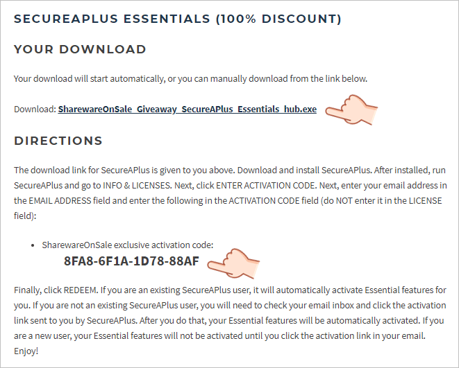 SecureAPlus Essentials 限時免費
