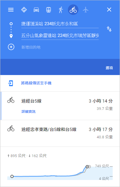 Google地圖單車導航模式上線