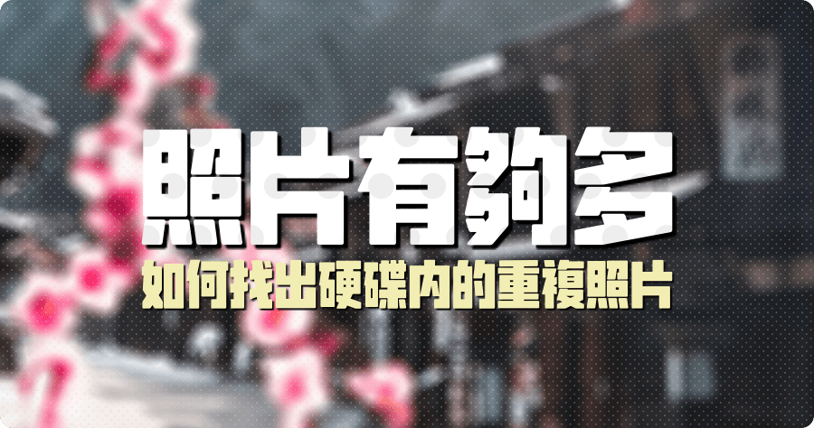 限時免費 Duplicate Photo Finder Plus 19.0 如何找出硬碟內的重複圖片？