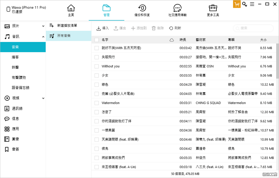 iCareFone iOS iPhone iPad 管理工具推薦