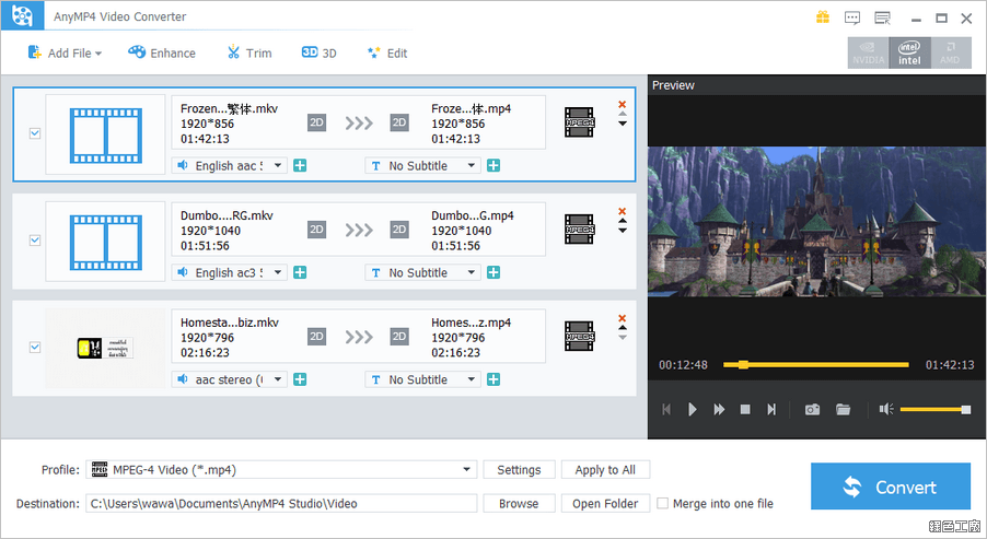 AnyMP4 Video Converter 影音轉檔