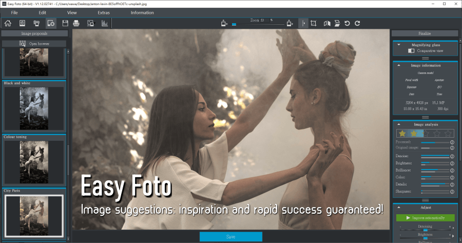 限時免費 EASY Foto 圖片專業風格濾鏡，讓美化照片更簡單