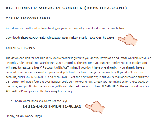 AceThinker Music Recorder 電腦錄音、電台錄音與線上影音下載MP3