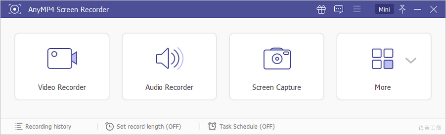 AnyMP4 Screen Recorder 螢幕錄音錄影工具
