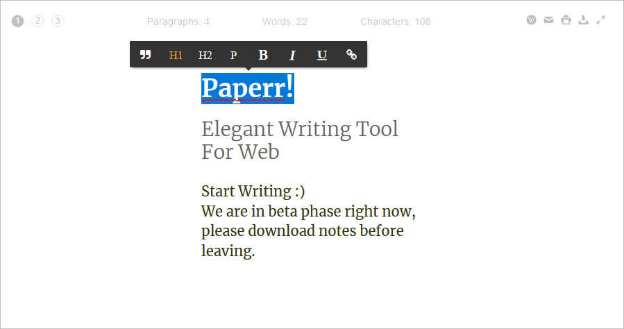 Paperr 優美簡單的文字編輯器，帶你體驗典雅的寫作風格
