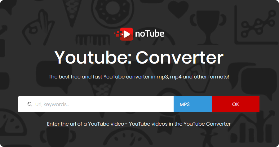 Notube 下載 YouTube 影片，支援 MP3 / MP4 HD 等 6 種影片格式下載，電腦手機瀏覽器隨開隨用