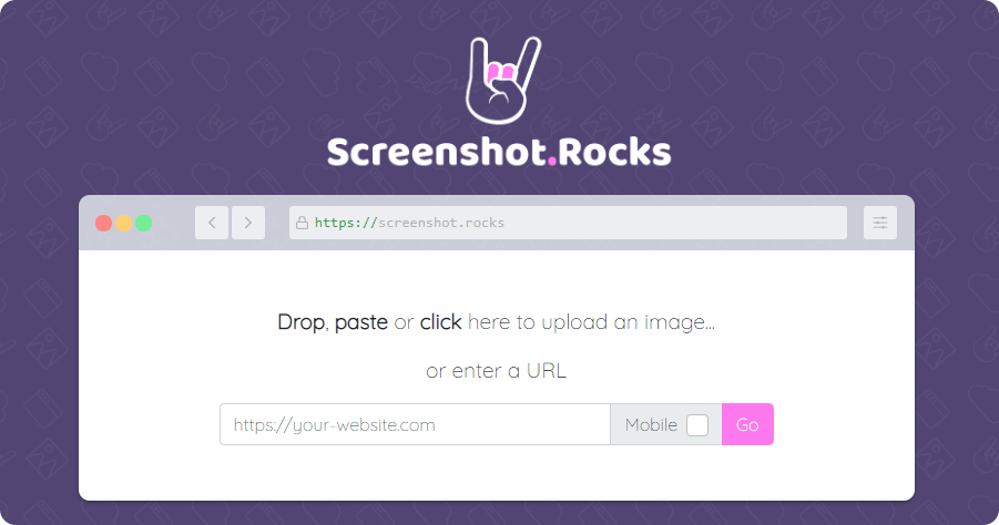 Screenshot.Rocks 截圖加上仿 Mac 瀏覽器外框，輸入網址就能完成