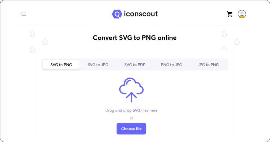 Iconscout 線上 SVG 轉 PDF 工具，高品質不失真轉換 ( SVG to JPG/PNG )