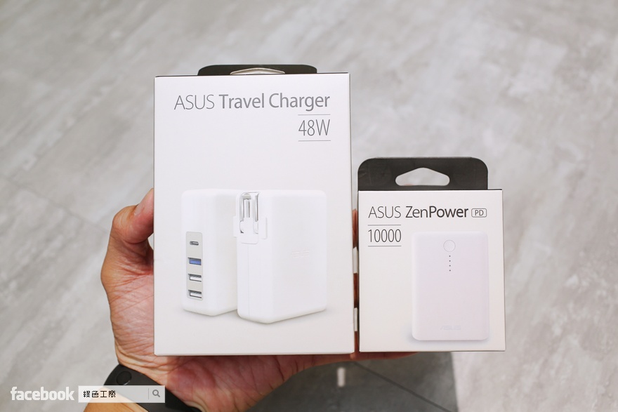 開箱 ZenPower 10000 PD 小體積大電量行動電源，ASUS 48W 旅行充電器