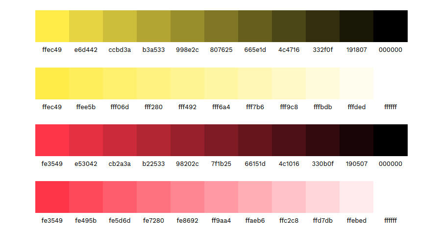 Tint & Shade Generator 線上漸層色調產生器，是設計師不能錯過的好工具！