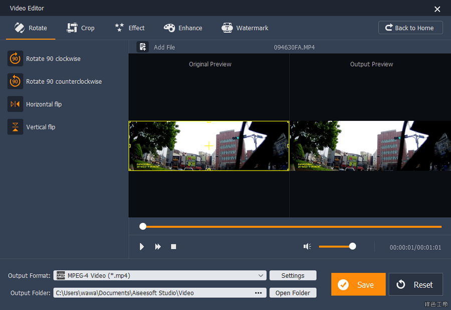 Aiseesoft Video Editor 影片簡易剪輯編輯工具推薦