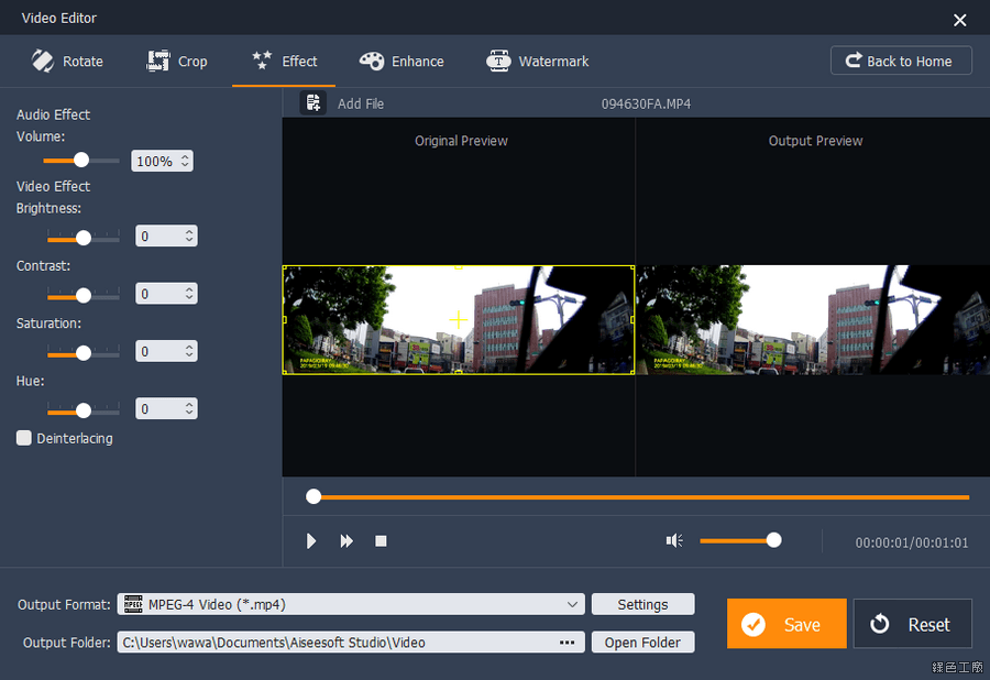 Aiseesoft Video Editor 影片簡易剪輯編輯工具推薦