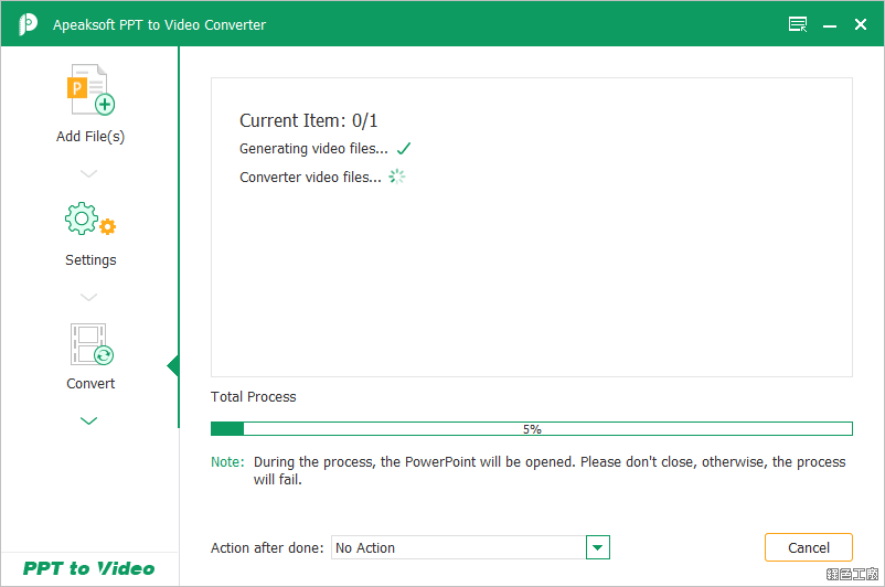 簡報轉影片 Apeaksoft PPT to Video Converter