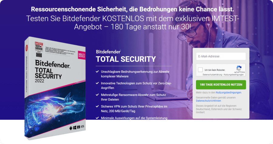 限時免費 Bitdefender Total Security 2024 防毒軟體，五裝置 90 天免費授權