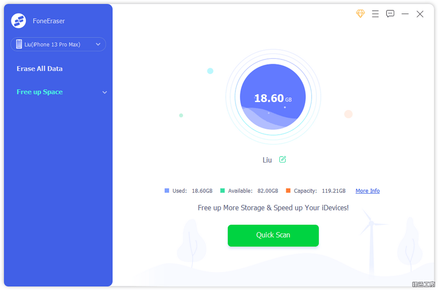 Aiseesoft FoneEraser 料清除與清理