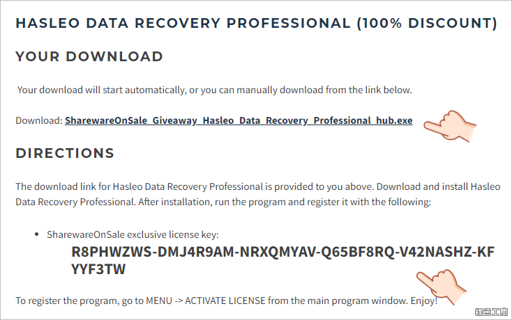 Hasleo Data Recovery Professional 檔案救援工具