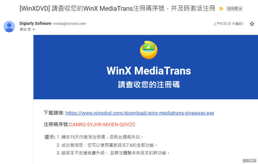 WinXMediaTrans 限時免費與優惠組超值套餐